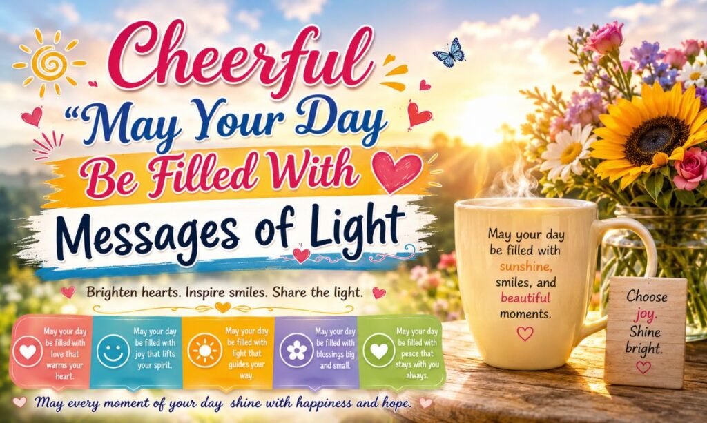 Cheerful “May Your Day Be Filled With” Messages of Light