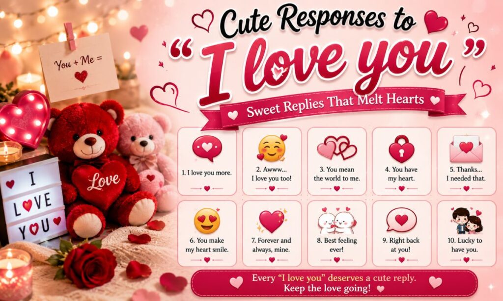 Cute responses to I love you