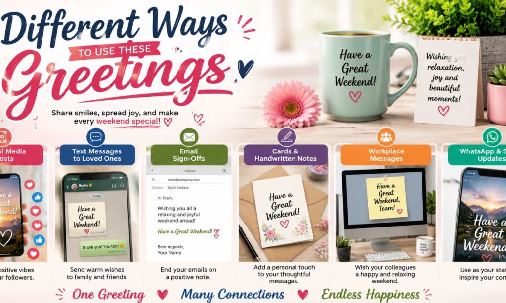 Different Ways to Use These Greetings