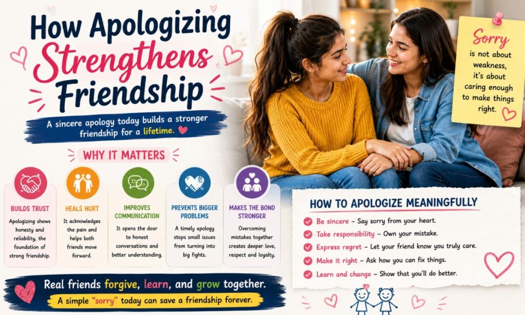 How Apologizing Strengthens Friendship