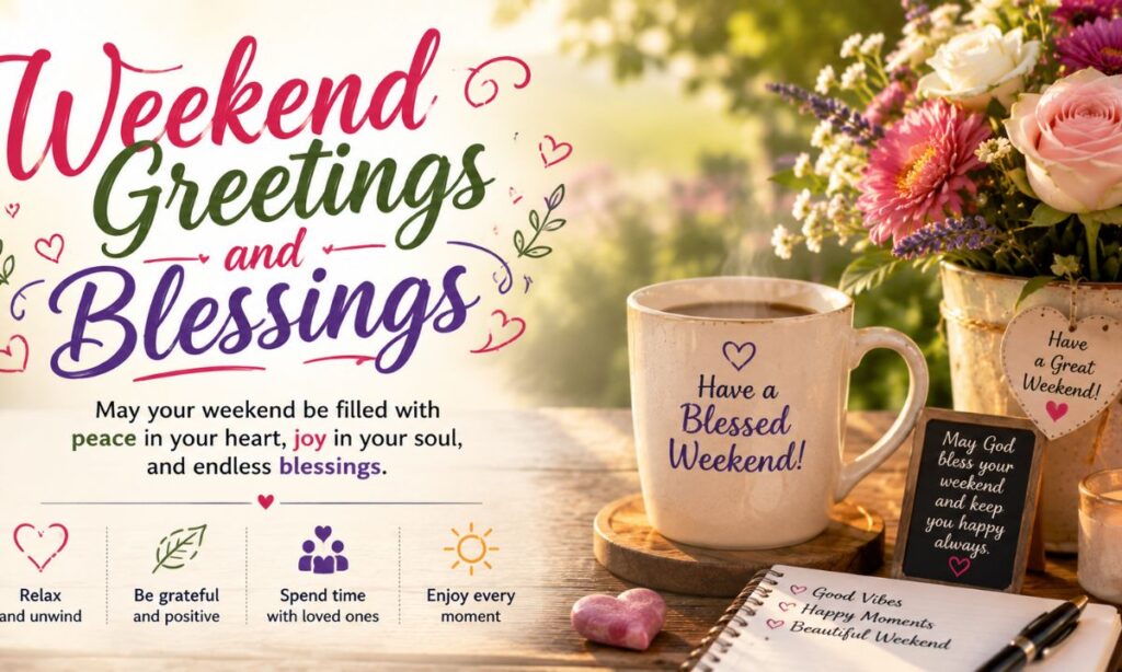 Weekend greetings and blessings