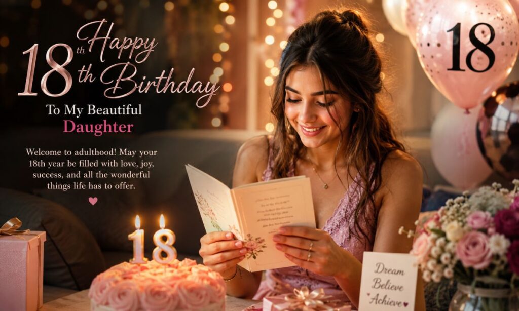 18th Birthday Wishes for Adult Daughter