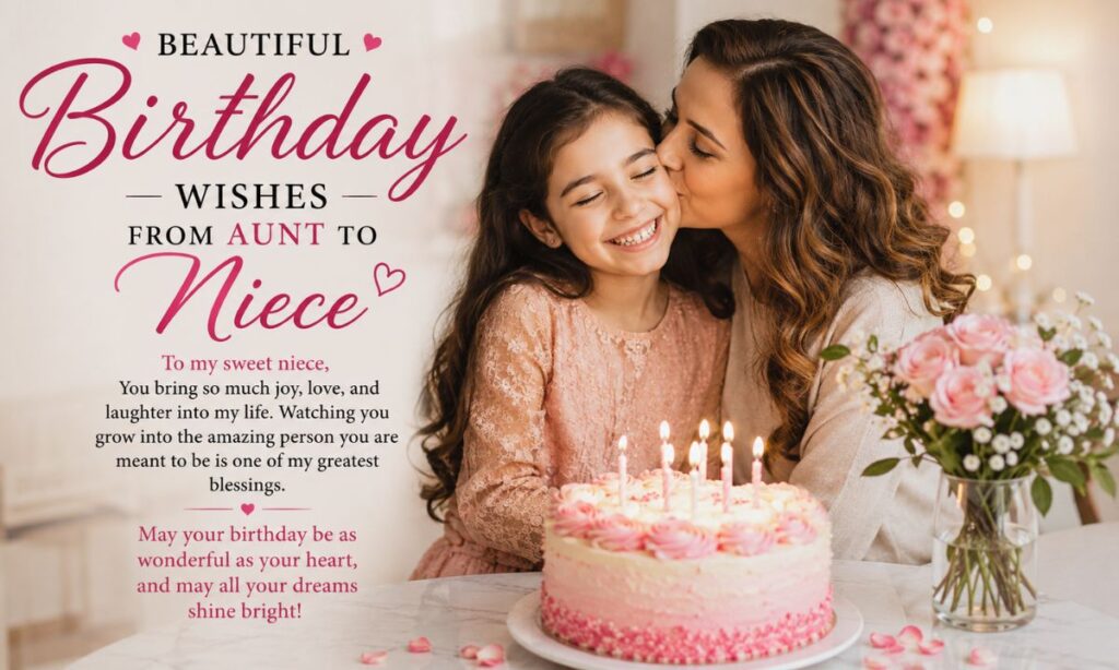 Beautiful Birthday Wishes from Aunt to Niece