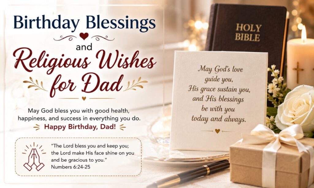 Birthday Blessings and Religious Wishes for Dad