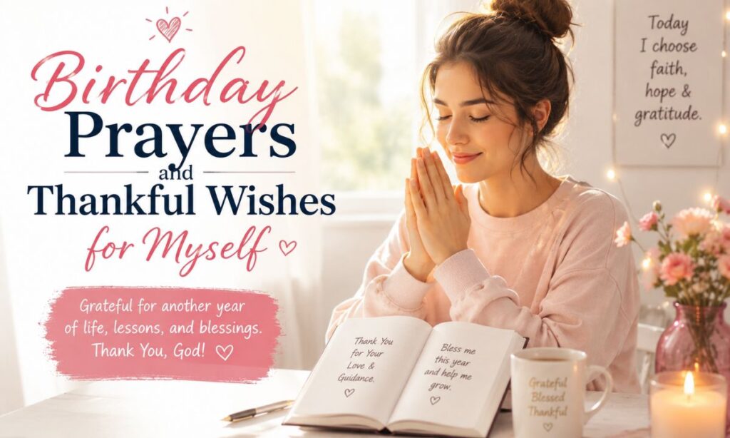 Birthday Prayers and Thankful Wishes for Myself