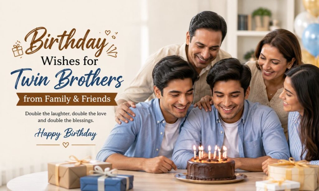 Birthday Wishes for Twin Brothers from Family & Friends