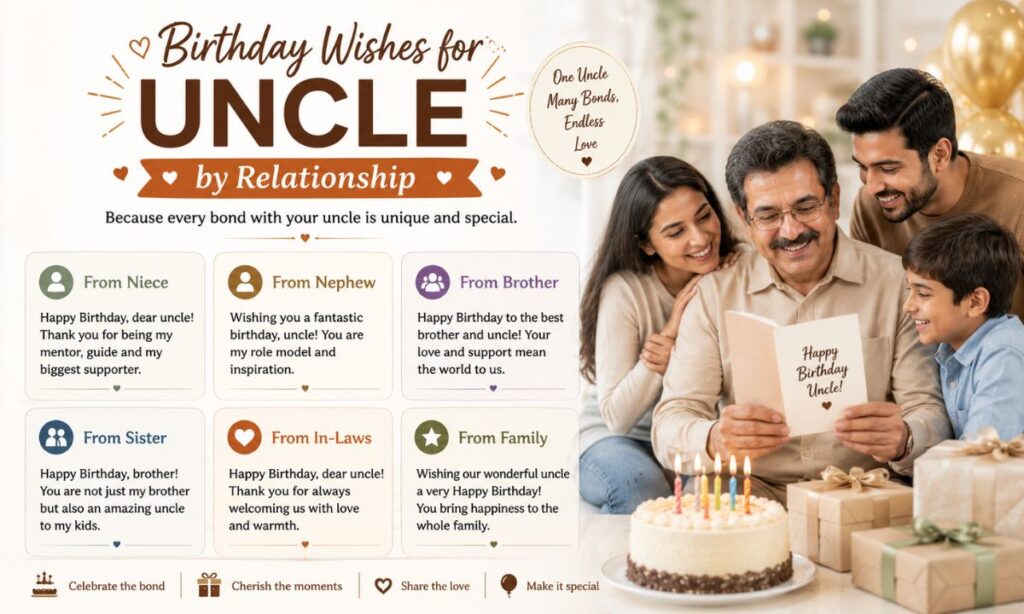 Birthday Wishes for Uncle by Relationship