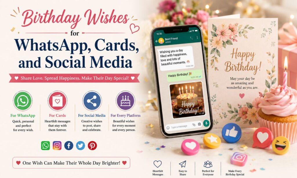 Birthday Wishes for WhatsApp, Cards, and Social Media