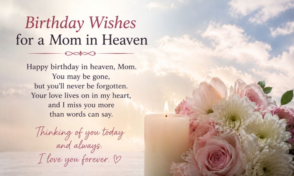 Birthday Wishes for a Mom in Heaven
