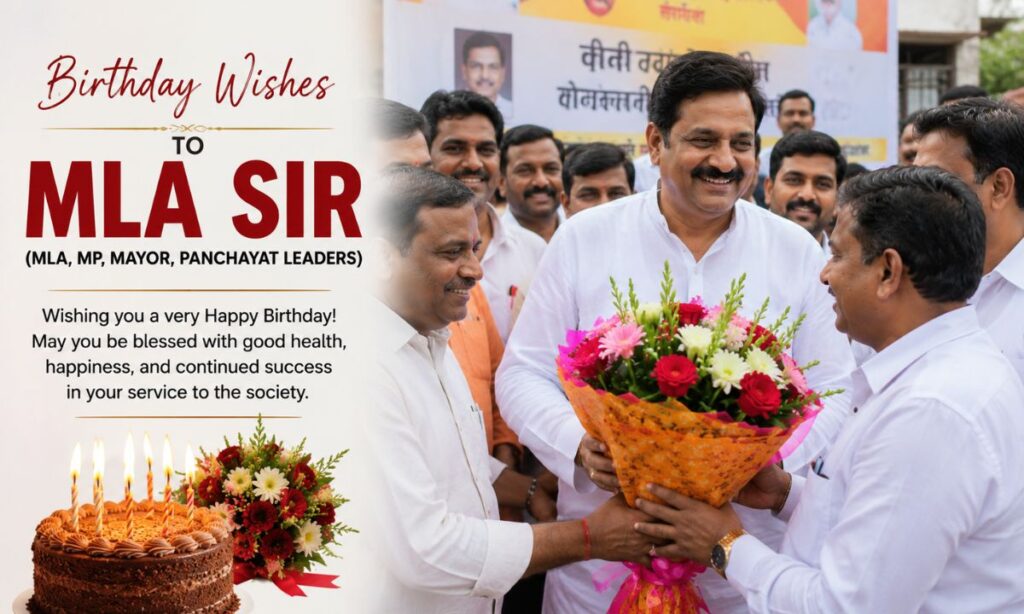 Birthday Wishes to MLA Sir (MLA, MP, Mayor, Panchayat Leaders)
