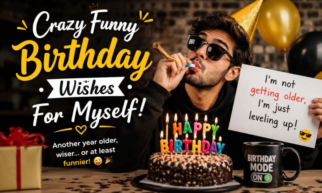 Crazy Funny birthday Wishes for myself