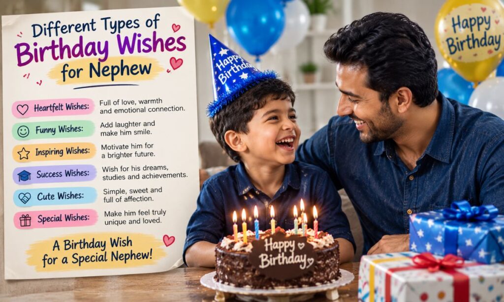 Different Types of Birthday Wishes for Nephew