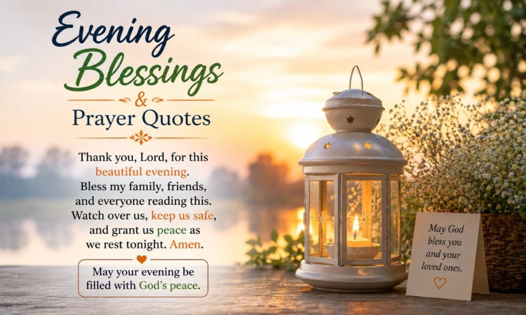 Evening Blessings & Prayer Quotes