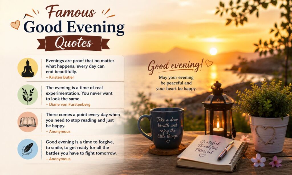 Famous Good Evening Quotes