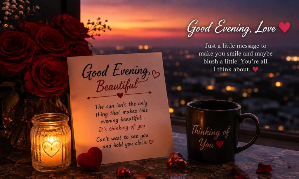 Flirty Good Evening Love Messages for Her