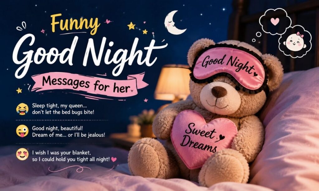 Funny Good night Messages for her
