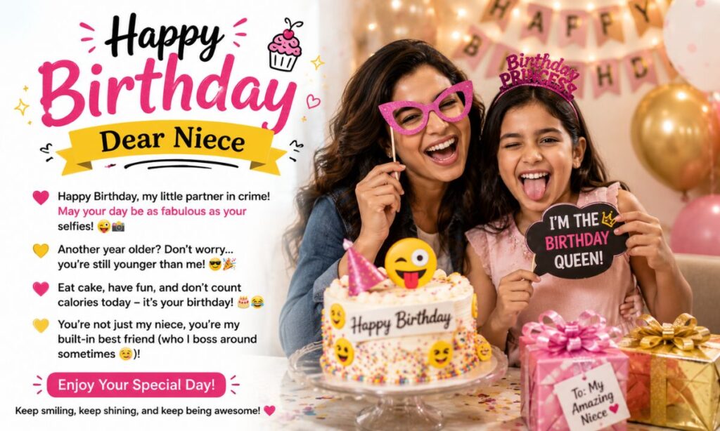 Funny & Light-Hearted Birthday Dear Niece