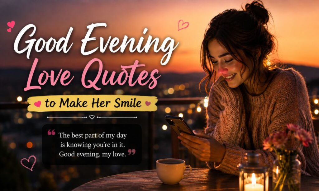 Good Evening Love Quotes to Make Her Smile