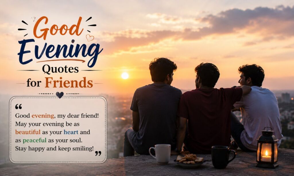 Good Evening Quotes for Friends