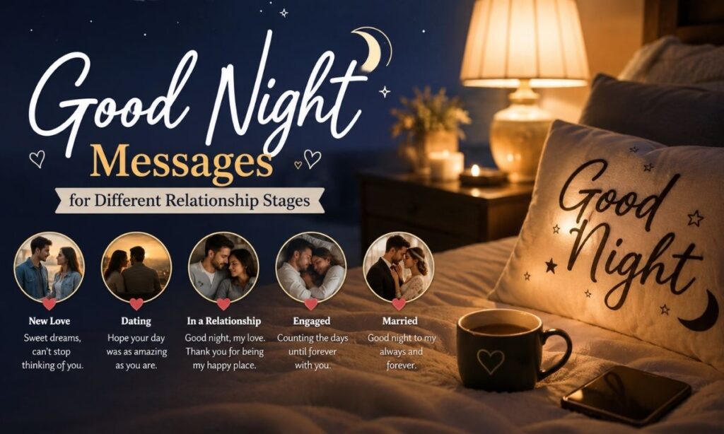 Good Night Messages for Different Relationship Stages