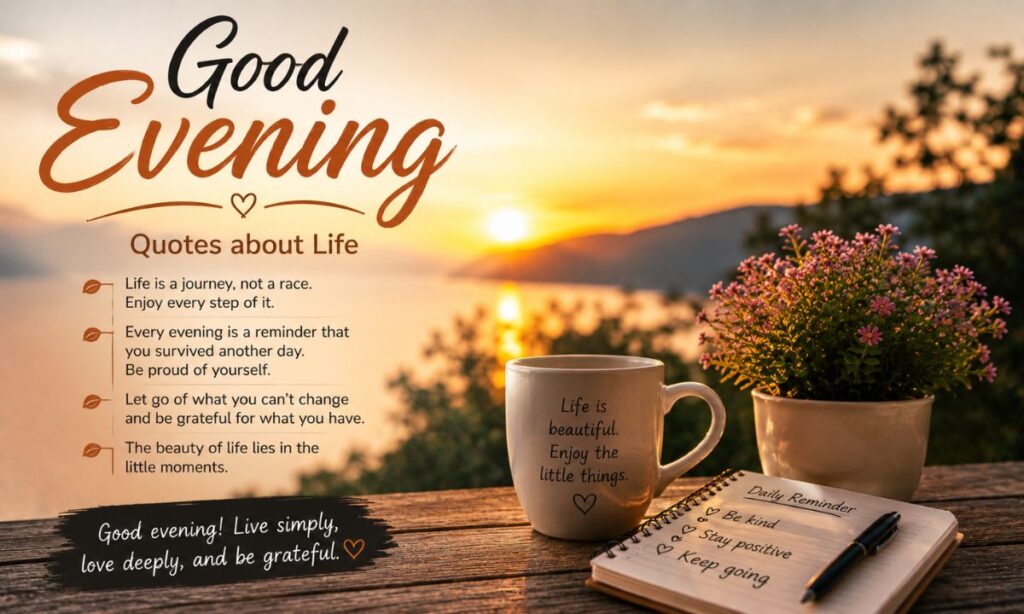 Good evening quotes about life