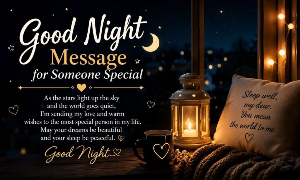 Good night message for someone special