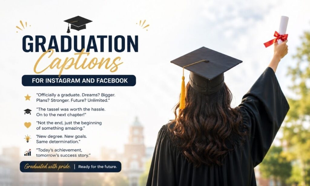 Graduation Captions For Instagram And Facebook
