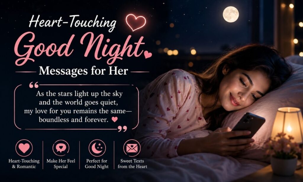 Heart-Touching Good Night Messages for Her