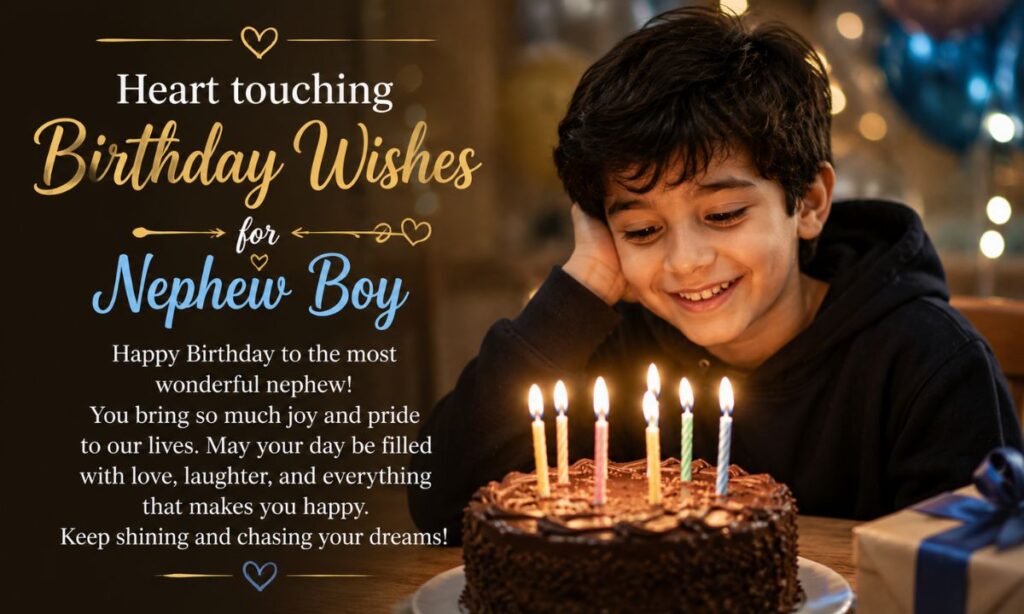 Heart touching birthday wishes for nephew boy