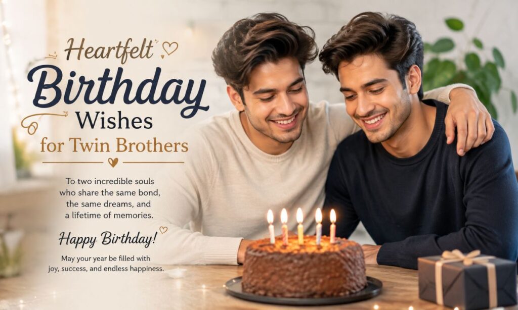 Heartfelt Birthday Wishes for Twin Brothers