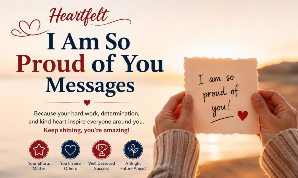 Heartfelt I Am So Proud of You Messages