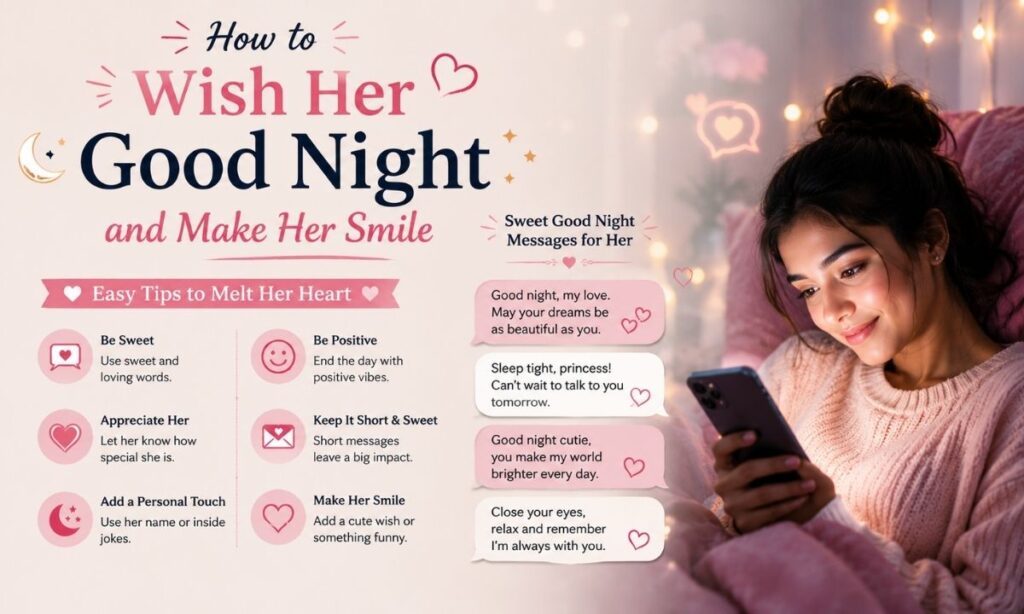 How to Wish Her Good Night and Make Her Smile