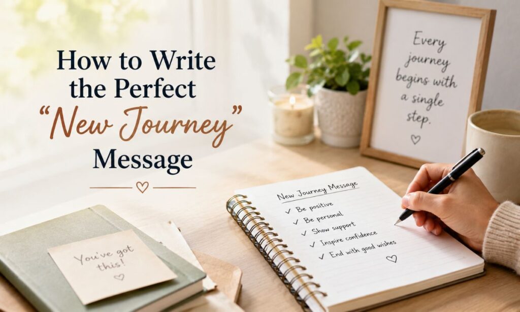 How to Write the Perfect “New Journey” Message
