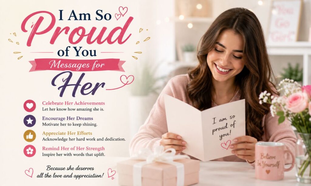 I Am So Proud of You Messages for Her