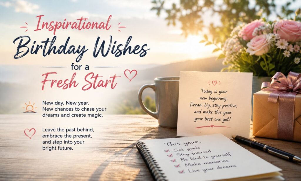 Inspirational Birthday Wishes for a Fresh Start