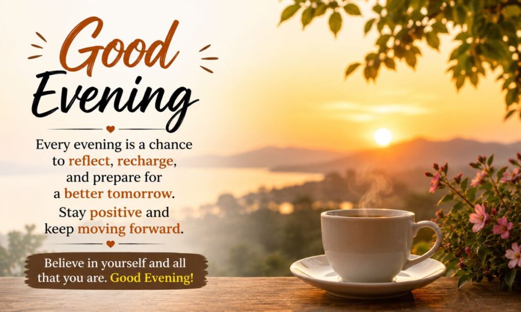 Inspirational Good Evening Quotes