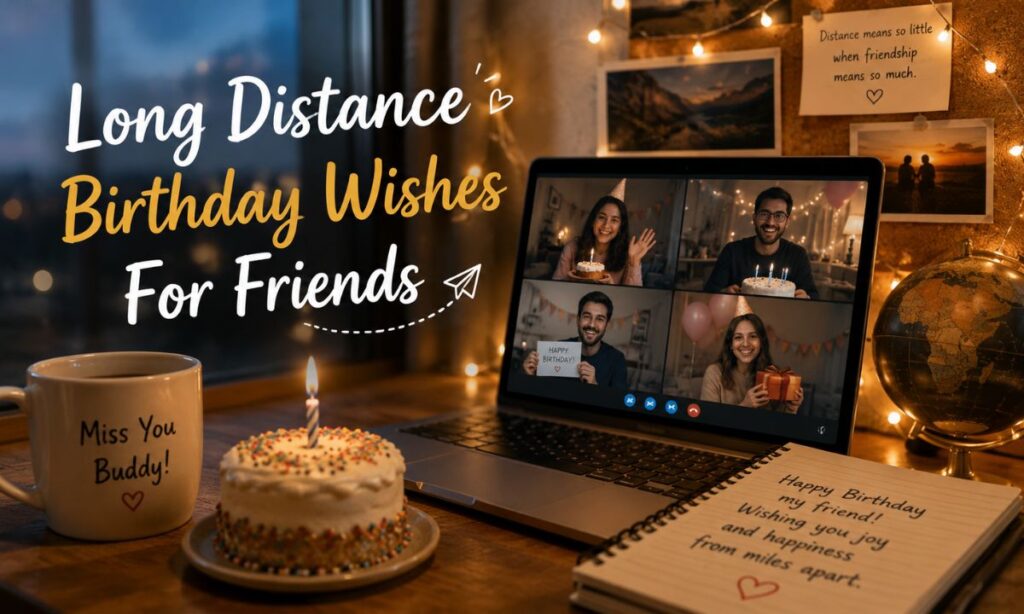 Long Distance Birthday wishes For Friends