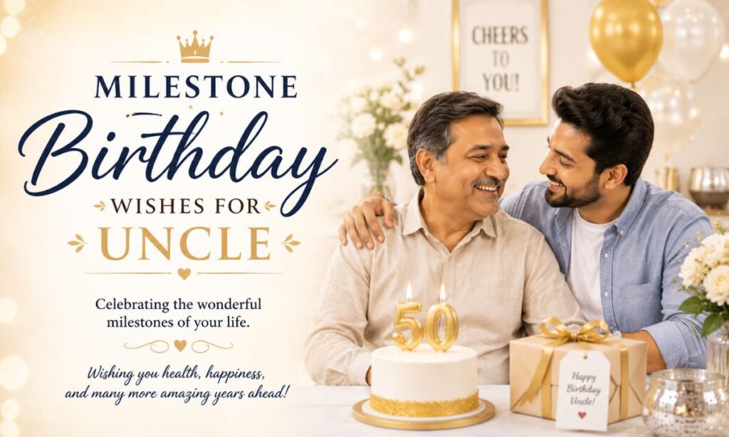 Milestone Birthday Wishes for Uncle