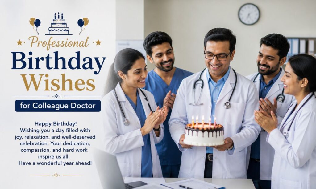 Professional Birthday Wishes for Colleague Doctor