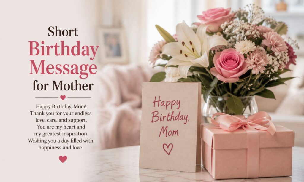 Short Birthday Message for Mother