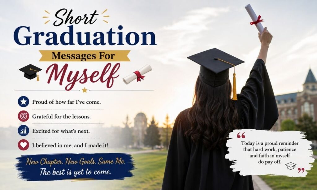 Short Graduation Messages For Myself