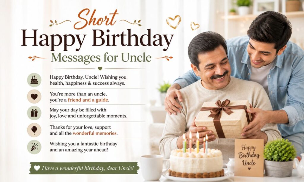 Short Happy Birthday Messages for Uncle