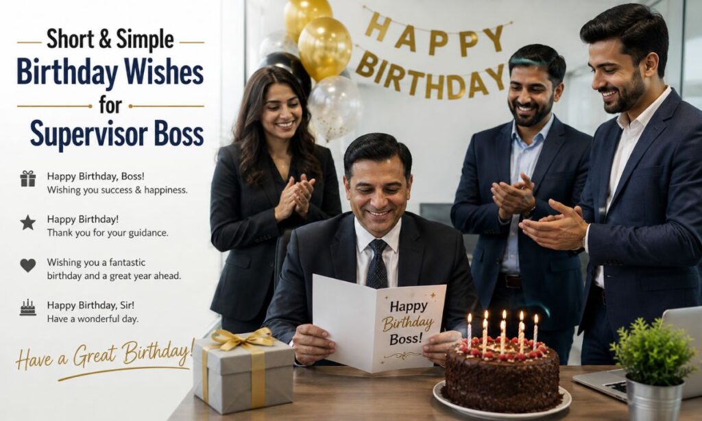 Short & Simple Birthday Wishes for Supervisor Boss