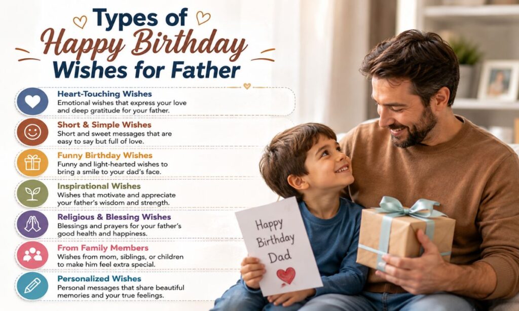 Types of Happy Birthday Wishes for Father