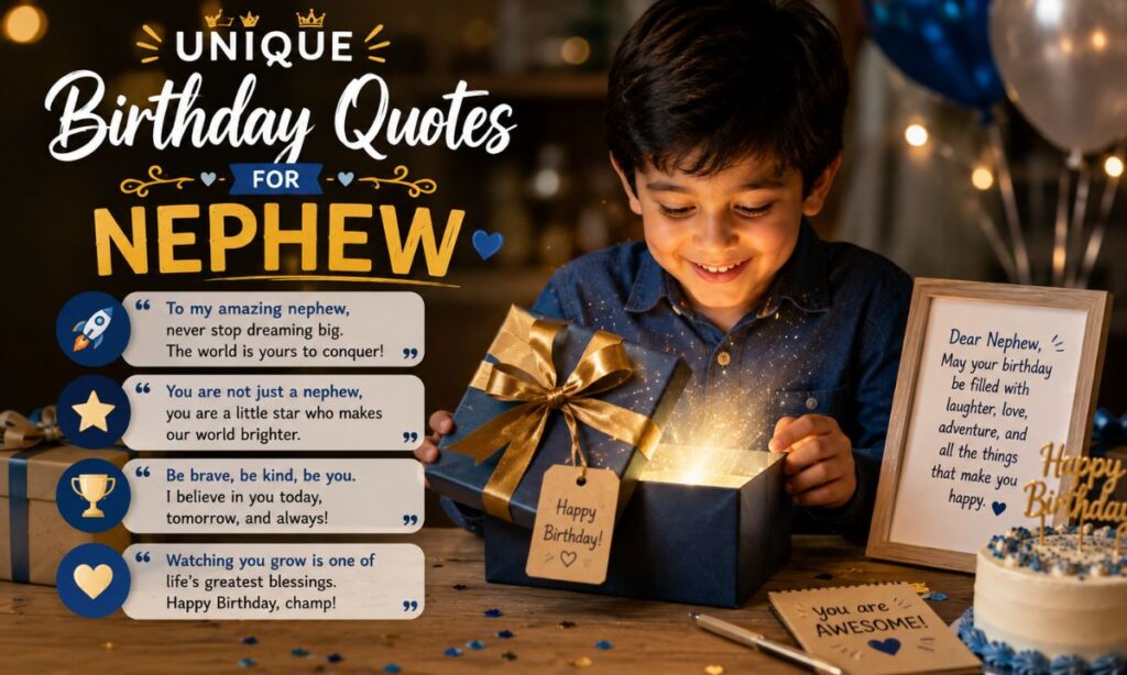 Unique Birthday Quotes for Nephew