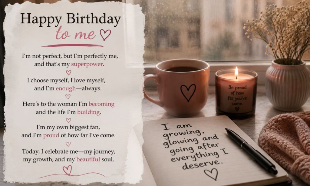 Unique birthday quotes for self love