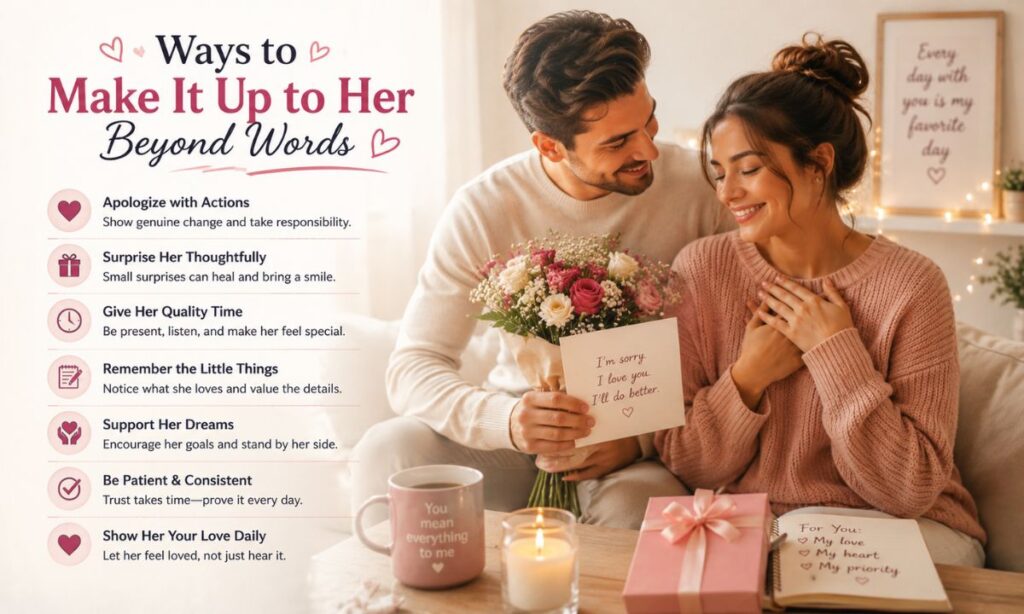 Ways to Make It Up to Her Beyond Words