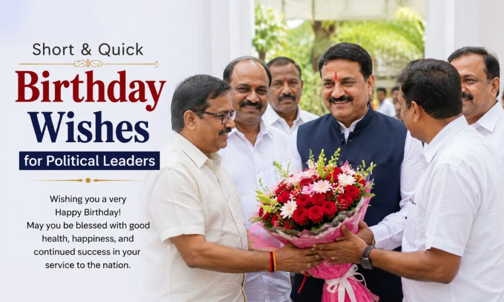 short & Quick Birthday Wishes for Political Leaders