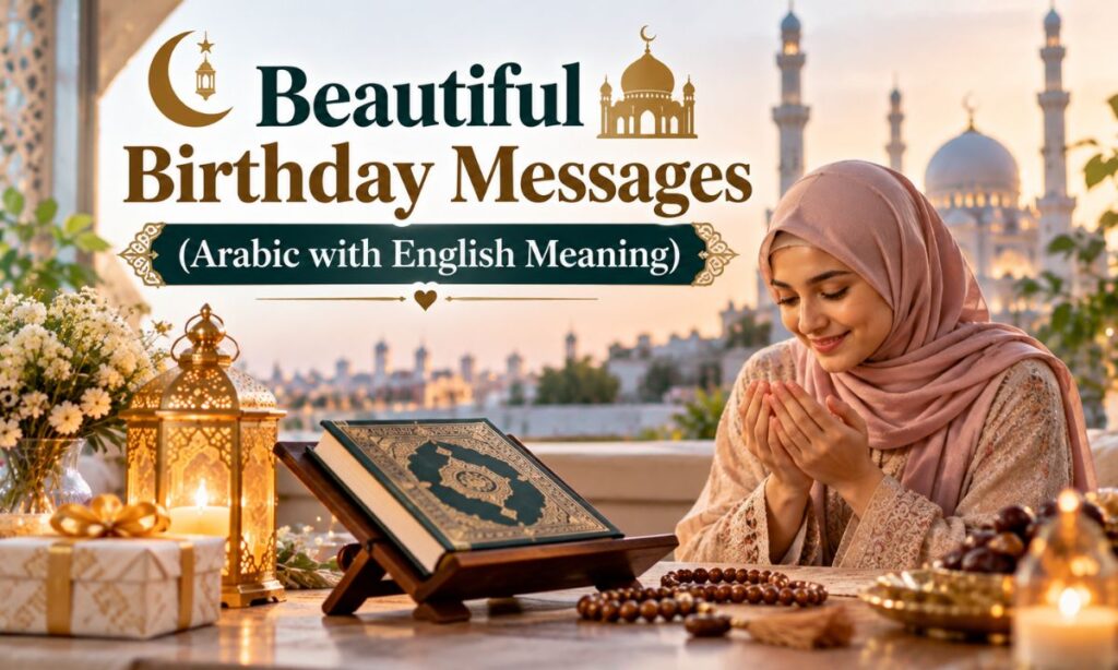 Beautiful Birthday messages (Arabic with English Meaning)