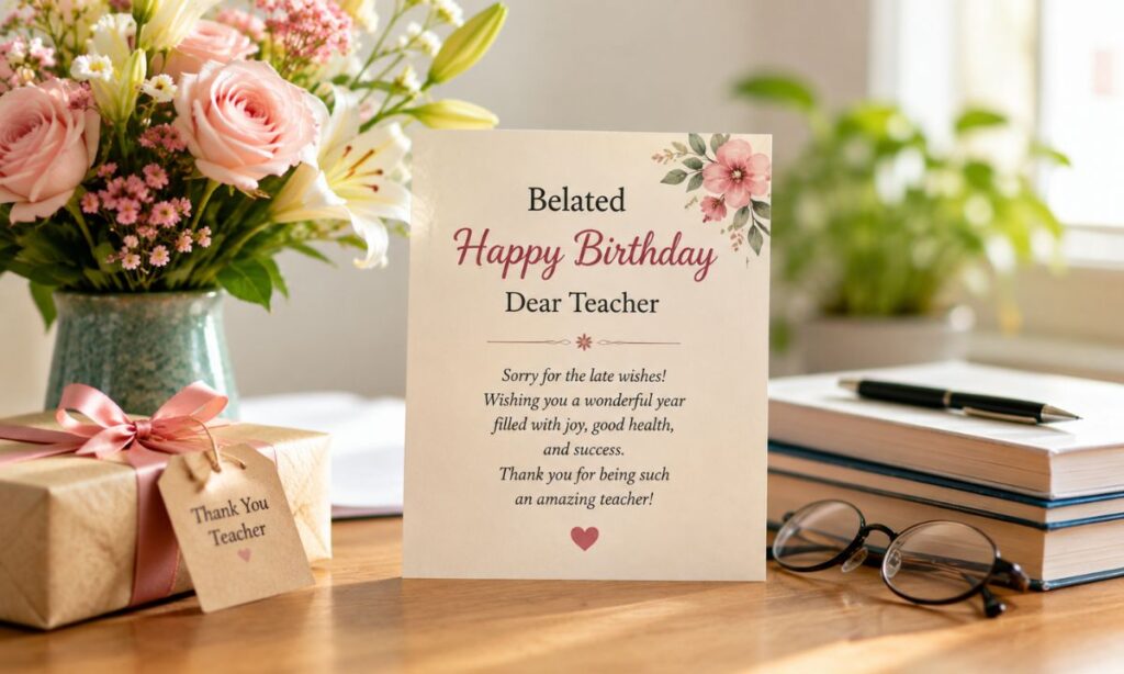 Belated Happy Birthday Wishes for Teachers